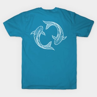 Zodiac sign set - Pisces - Twin Fish T-Shirt